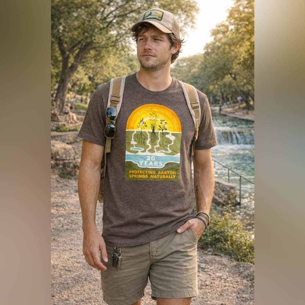 Austin Barton Springs Graphic Tee Naturecore Eco Unisex L